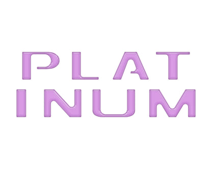Platinum Tailgate Letter Inserts Fits 2021-2023 Ford F-150 by Tufskinz.com