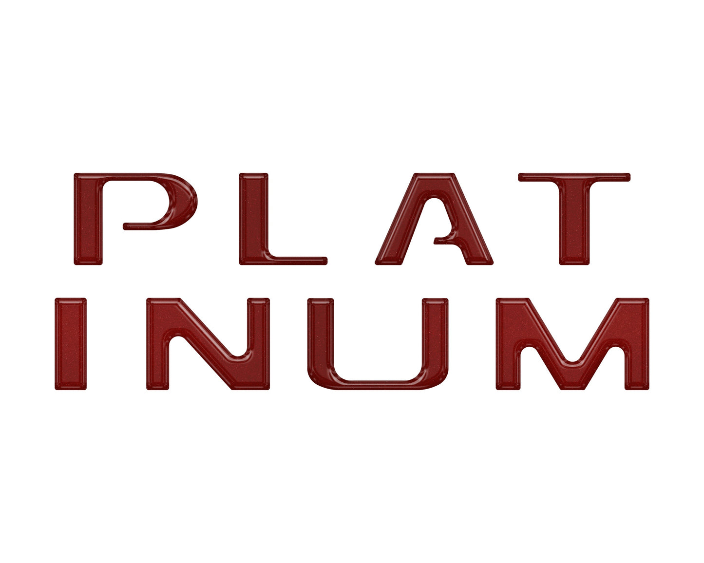 Platinum Tailgate Letter Inserts Fits 2021-2023 Ford F-150 by Tufskinz.com