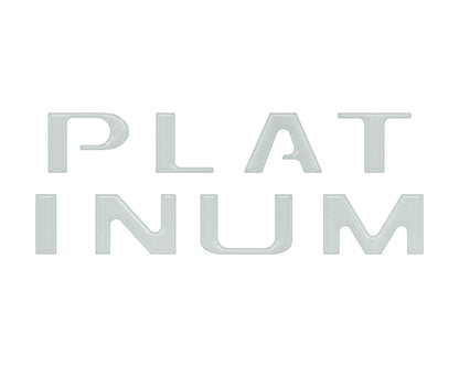 Platinum Tailgate Letter Inserts Fits 2021-2023 Ford F-150 by Tufskinz.com