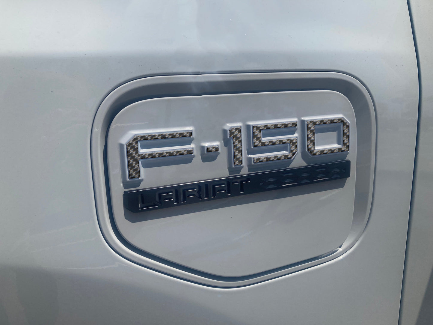 Charge Port Lid Letter Inserts Fits 2022-2026 Ford F-150 Lightning by Tufskinz.com