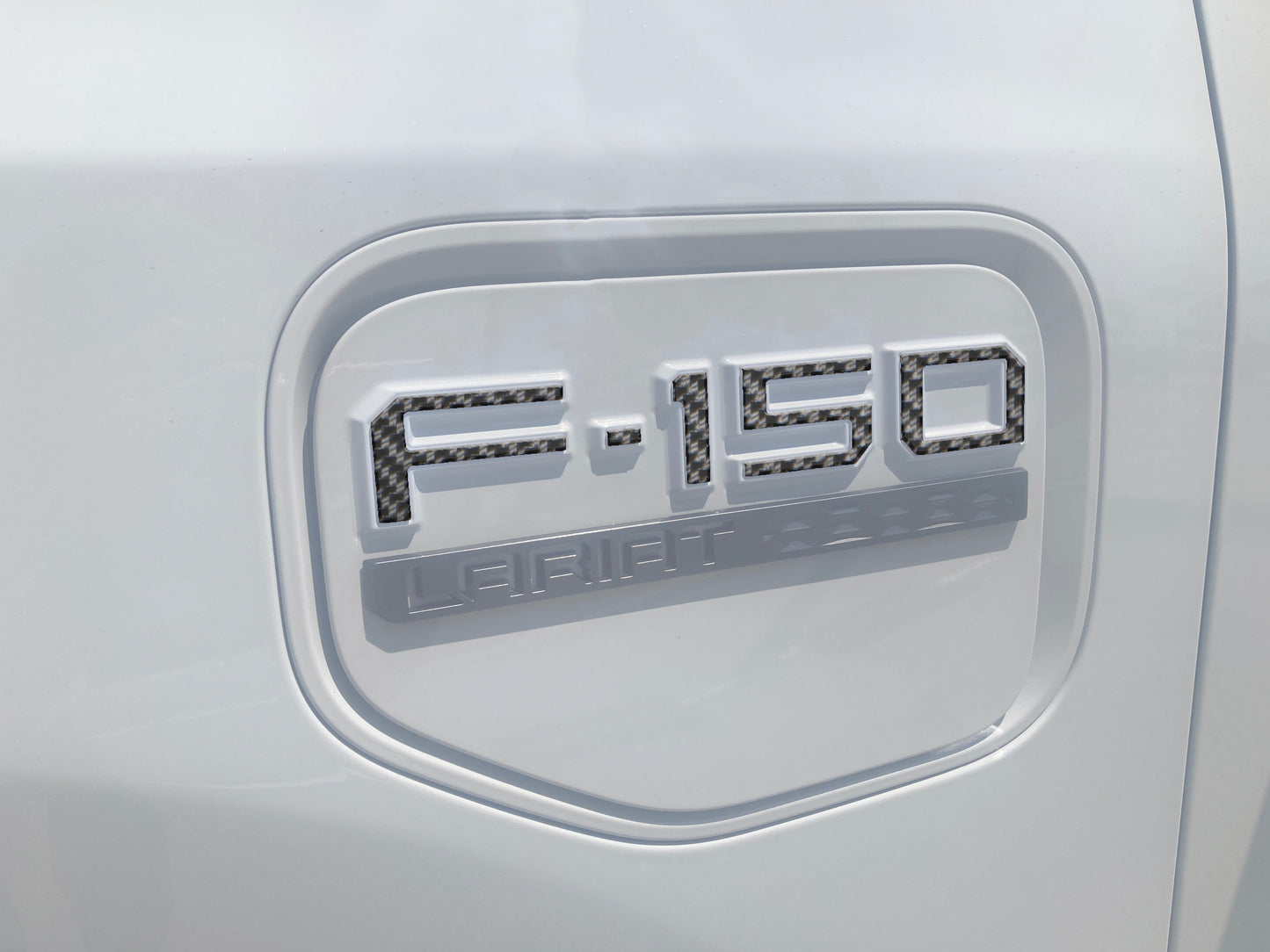Charge Port Lid Letter Inserts Fits 2022-2026 Ford F-150 Lightning by Tufskinz.com