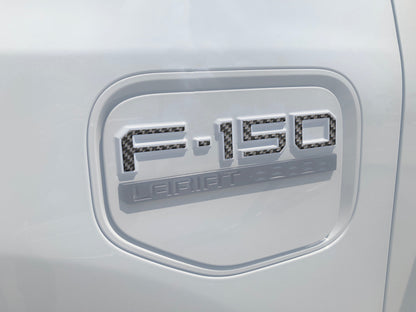 Charge Port Lid Letter Inserts Fits 2022-2026 Ford F-150 Lightning by Tufskinz.com