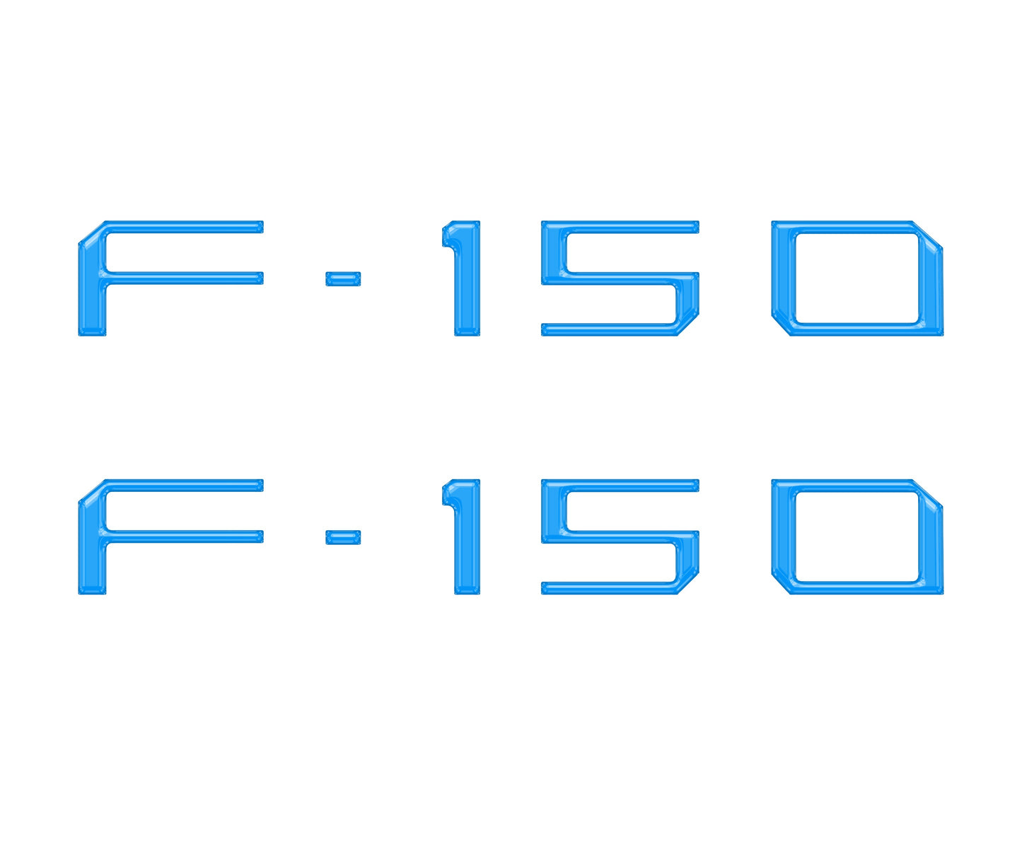 Charge Port Lid Letter Inserts Fits 2022-2026 Ford F-150 Lightning by Tufskinz.com