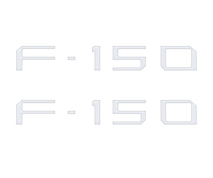 Charge Port Lid Letter Inserts Fits 2022-2026 Ford F-150 Lightning by Tufskinz.com