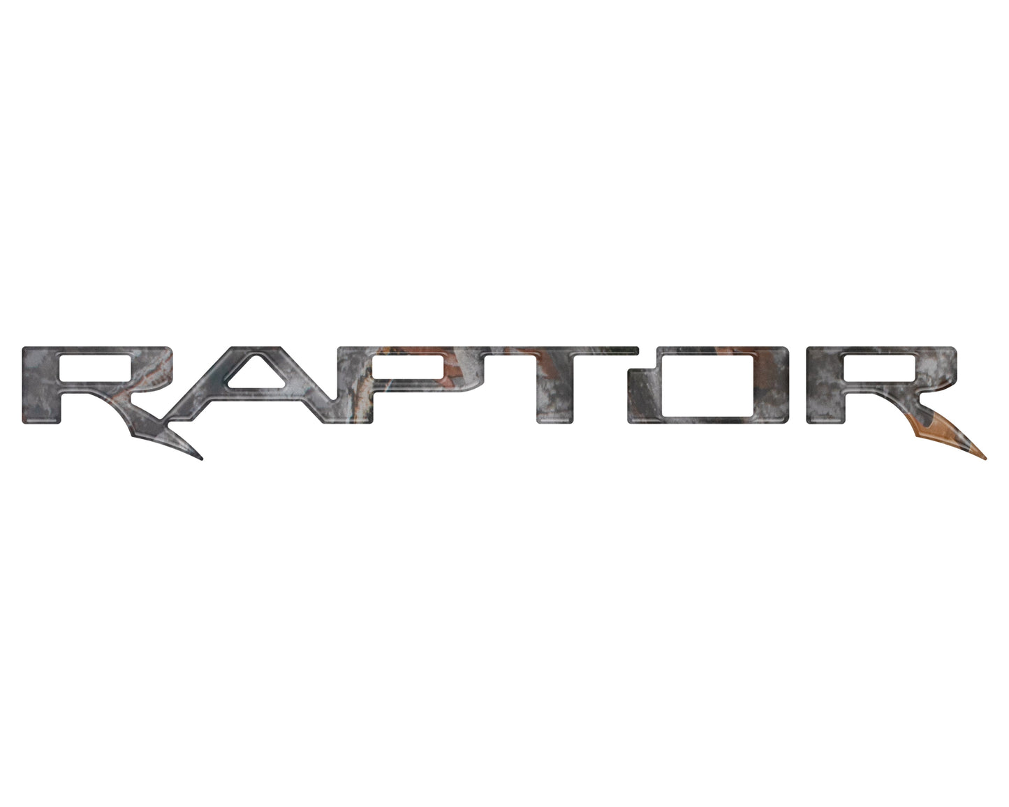 Raptor Tailgate Emblem Inserts Fits 2017-2026 Ford F-150 Raptor by Tufskinz.com