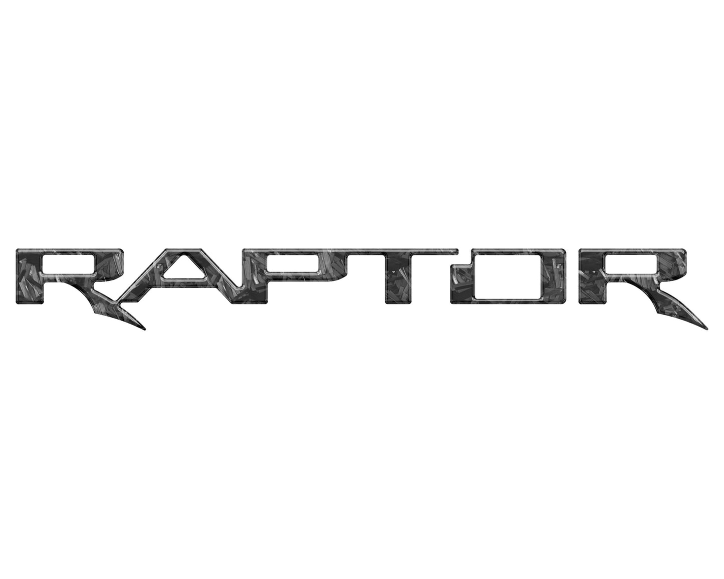 Raptor Tailgate Emblem Inserts Fits 2017-2026 Ford F-150 Raptor by Tufskinz.com