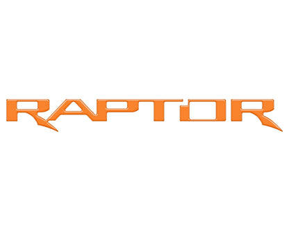 Raptor Tailgate Emblem Inserts Fits 2017-2026 Ford F-150 Raptor by Tufskinz.com