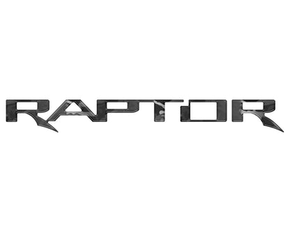 Raptor Tailgate Emblem Inserts Fits 2017-2026 Ford F-150 Raptor by Tufskinz.com