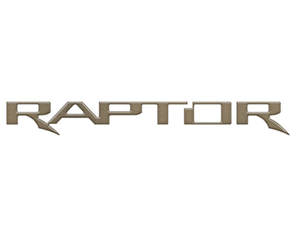 Raptor Tailgate Emblem Inserts Fits 2017-2026 Ford F-150 Raptor by Tufskinz.com