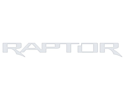 Raptor Tailgate Emblem Inserts Fits 2017-2026 Ford F-150 Raptor by Tufskinz.com
