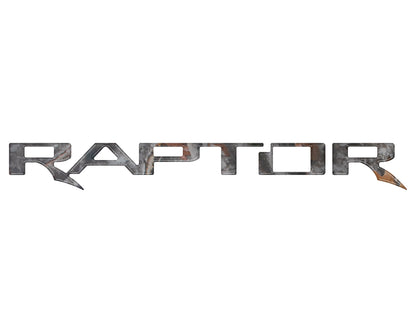 Raptor Tailgate Emblem Inserts Fits 2017-2026 Ford F-150 Raptor by Tufskinz.com