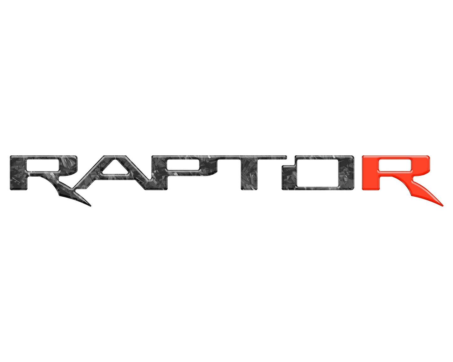 Raptor Tailgate Emblem Inserts Fits 2017-2026 Ford F-150 Raptor by Tufskinz.com
