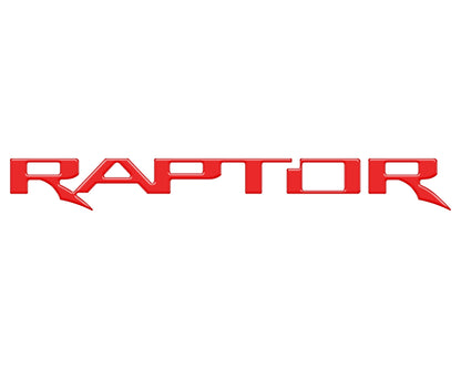 Raptor Tailgate Emblem Inserts Fits 2017-2026 Ford F-150 Raptor by Tufskinz.com