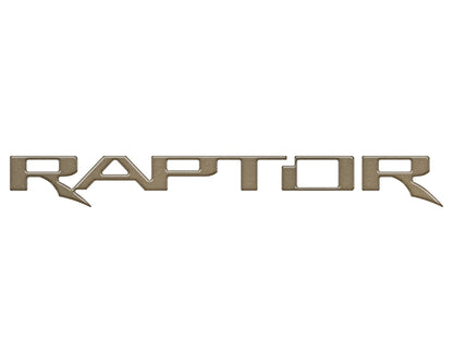 Raptor Tailgate Emblem Inserts Fits 2017-2026 Ford F-150 Raptor by Tufskinz.com