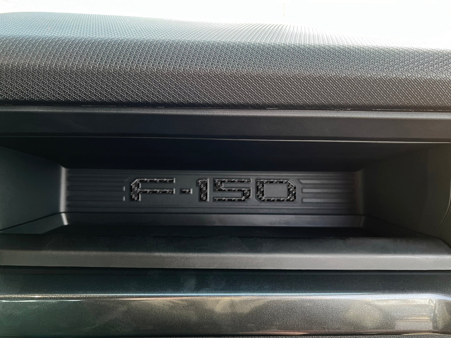 Passenger Cubby Letter Overlays Fits 2021-2026 Ford F-150 XL/STX by Tufskinz.com