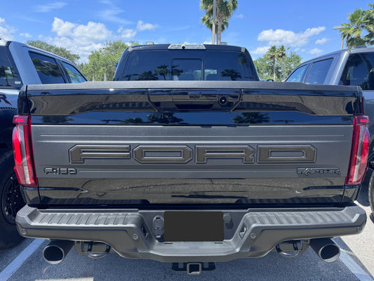Raptor Tailgate Letter Overlays Fits 2021-2026 Ford F-150 Raptor by Tufskinz.com