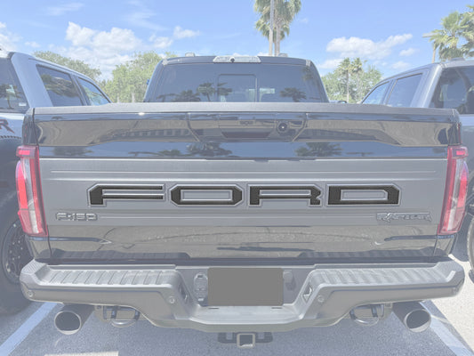 Raptor Tailgate Letter Overlays Fits 2021-2026 Ford F-150 Raptor by Tufskinz.com