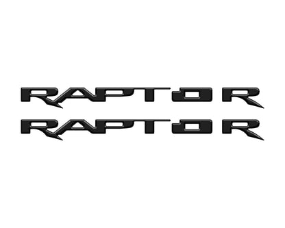 Running Board Emblem Overlays Fits 2017-2024 Ford F-150 Raptor by Tufskinz.com