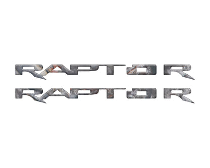 Running Board Emblem Overlays Fits 2017-2024 Ford F-150 Raptor by Tufskinz.com