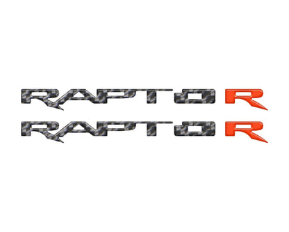 Running Board Emblem Overlays Fits 2017-2024 Ford F-150 Raptor by Tufskinz.com