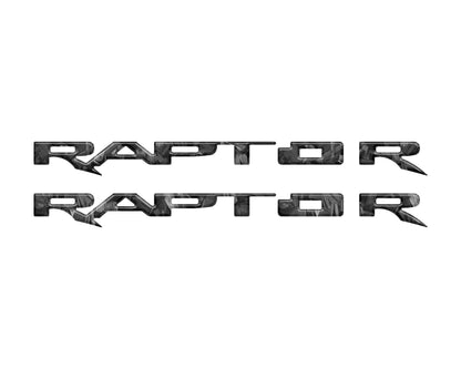 Running Board Emblem Overlays Fits 2017-2024 Ford F-150 Raptor by Tufskinz.com