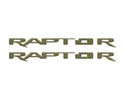 Running Board Emblem Overlays Fits 2017-2024 Ford F-150 Raptor by Tufskinz.com