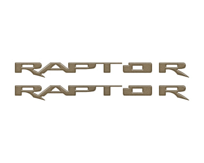 Running Board Emblem Overlays Fits 2017-2024 Ford F-150 Raptor by Tufskinz.com