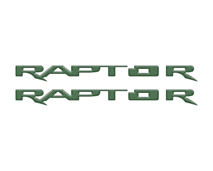 Running Board Emblem Overlays Fits 2017-2024 Ford F-150 Raptor by Tufskinz.com