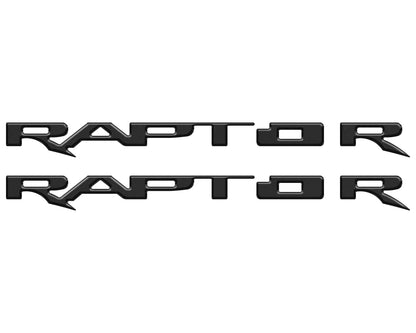 Running Board Emblem Overlays Fits 2017-2024 Ford F-150 Raptor by Tufskinz.com