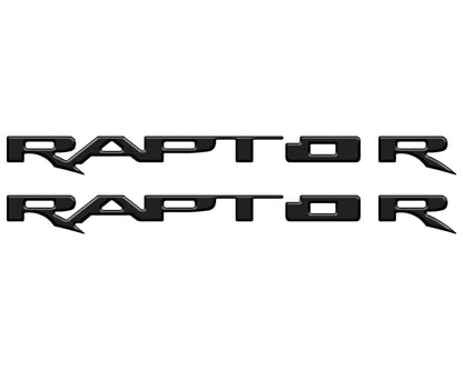 Running Board Emblem Overlays Fits 2017-2024 Ford F-150 Raptor by Tufskinz.com