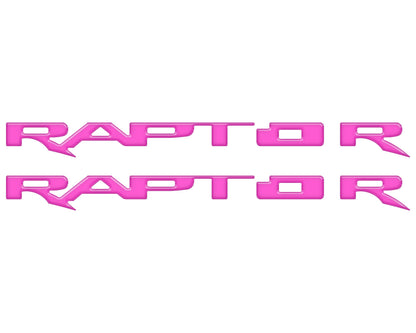 Running Board Emblem Overlays Fits 2017-2024 Ford F-150 Raptor by Tufskinz.com