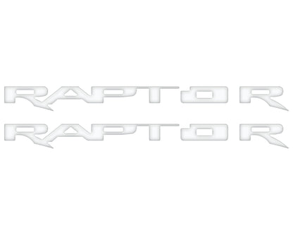 Running Board Emblem Overlays Fits 2017-2024 Ford F-150 Raptor by Tufskinz.com
