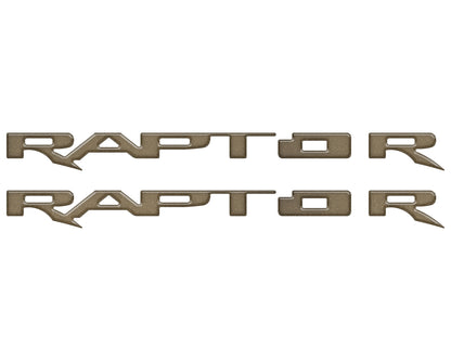 Running Board Emblem Overlays Fits 2017-2024 Ford F-150 Raptor by Tufskinz.com