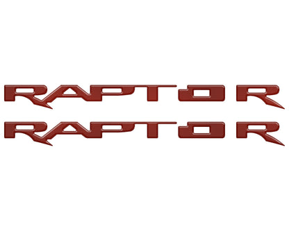 Running Board Emblem Overlays Fits 2017-2024 Ford F-150 Raptor by Tufskinz.com