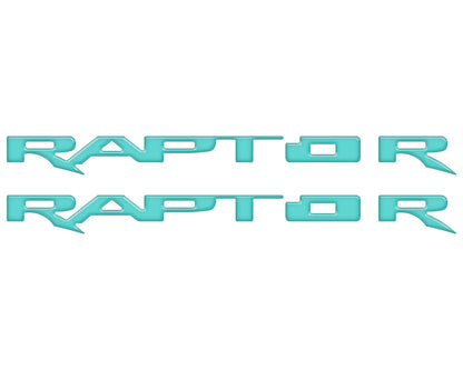 Running Board Emblem Overlays Fits 2017-2024 Ford F-150 Raptor by Tufskinz.com