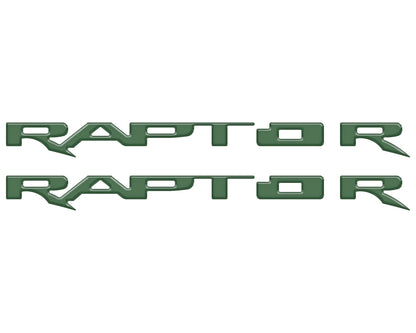 Running Board Emblem Overlays Fits 2017-2024 Ford F-150 Raptor by Tufskinz.com