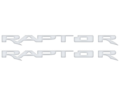 Running Board Emblem Overlays Fits 2017-2024 Ford F-150 Raptor by Tufskinz.com