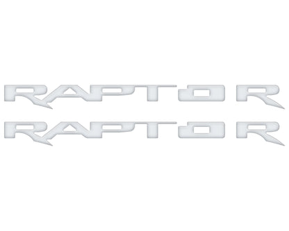 Running Board Emblem Overlays Fits 2017-2024 Ford F-150 Raptor by Tufskinz.com