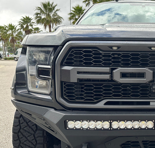 Side Grille Overlays Fits 2017-2020 Ford Raptor by Tufskinz.com