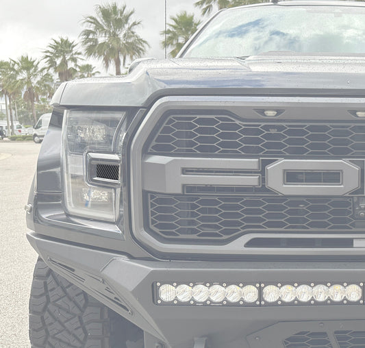 Side Headlight Molding Inserts Fits 2015-2020 Ford Raptor by Tufskinz.com