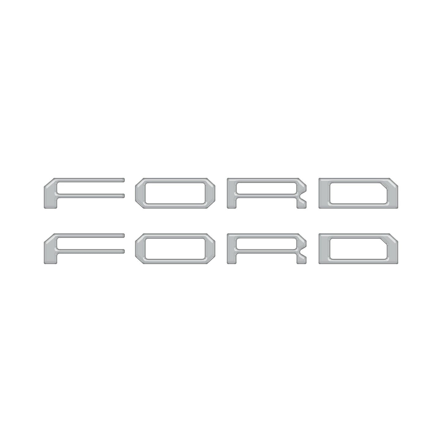 Tremor Running Board Letter Inserts Fits 2021-2024 Ford F-150 by Tufskinz.com