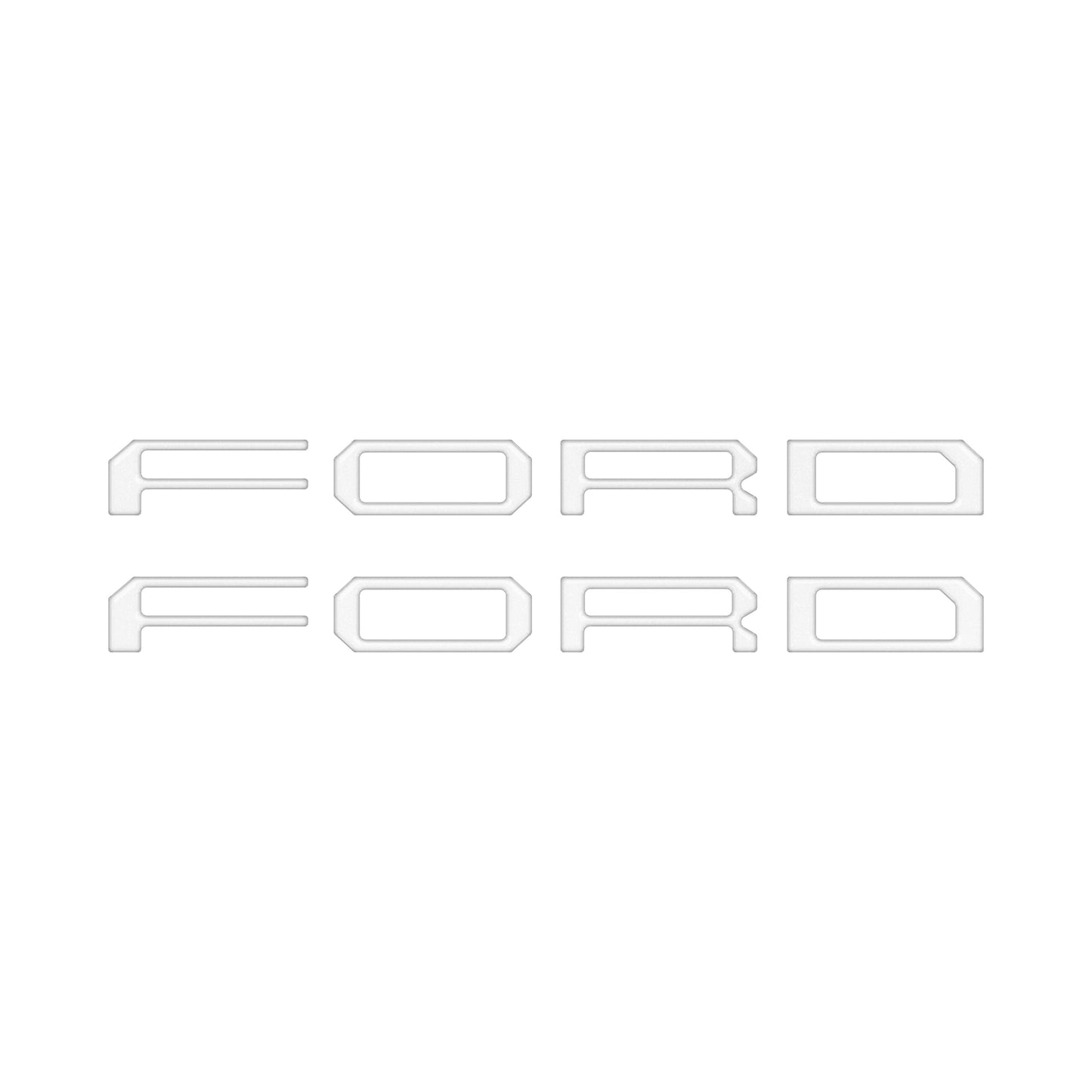Passenger Cubby Letter Overlays Fits 2021-2026 Ford F-150 XL/STX by Tufskinz.com