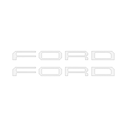 Passenger Cubby Letter Overlays Fits 2021-2026 Ford F-150 XL/STX by Tufskinz.com