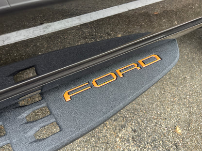 Tremor/Raptor Running Board Letter Inserts Fits 2025-2026 Ford F-150 by Tufskinz.com
