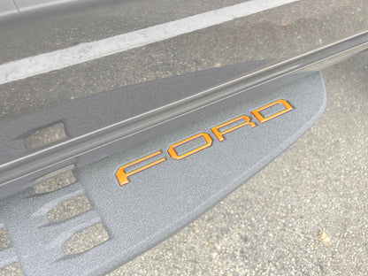 Tremor Running Board Letter Inserts Fits 2021-2024 Ford F-150 by Tufskinz.com