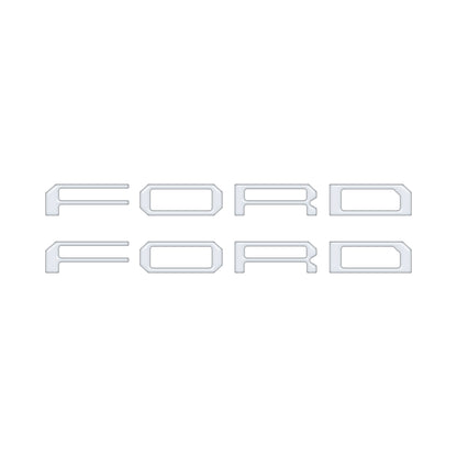 Tremor Running Board Letter Inserts Fits 2021-2024 Ford F-150 by Tufskinz.com