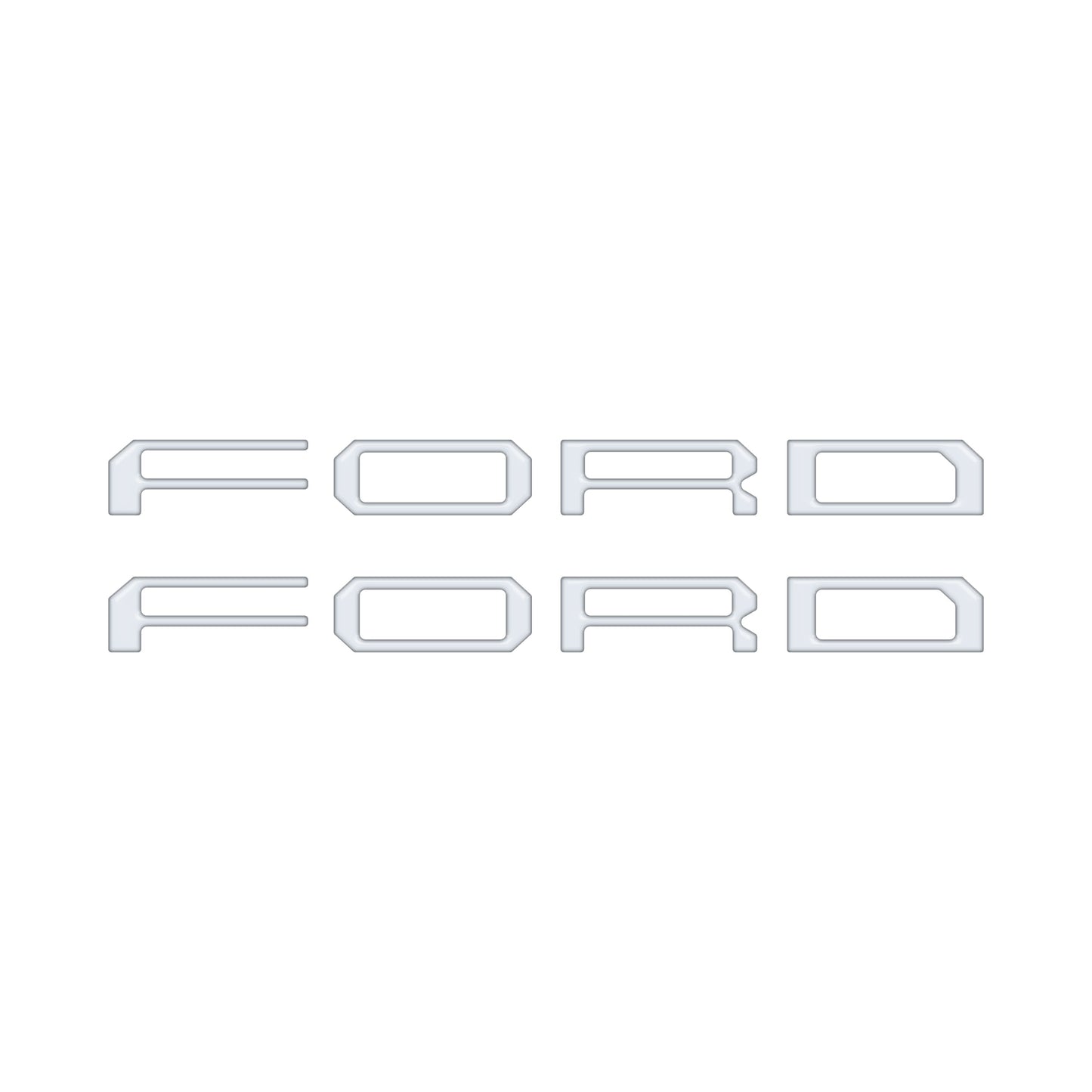 Tremor Running Board Letter Inserts Fits 2021-2024 Ford F-150 by Tufskinz.com