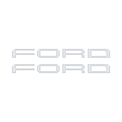 Tremor Running Board Letter Inserts Fits 2021-2024 Ford F-150 by Tufskinz.com