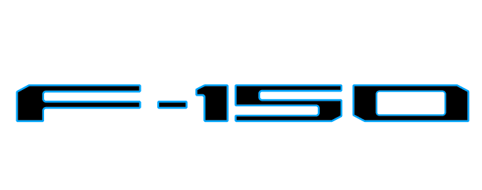 Tailgate Letter Inserts Fits 2021-2026 Ford F-150 by Tufskinz.com