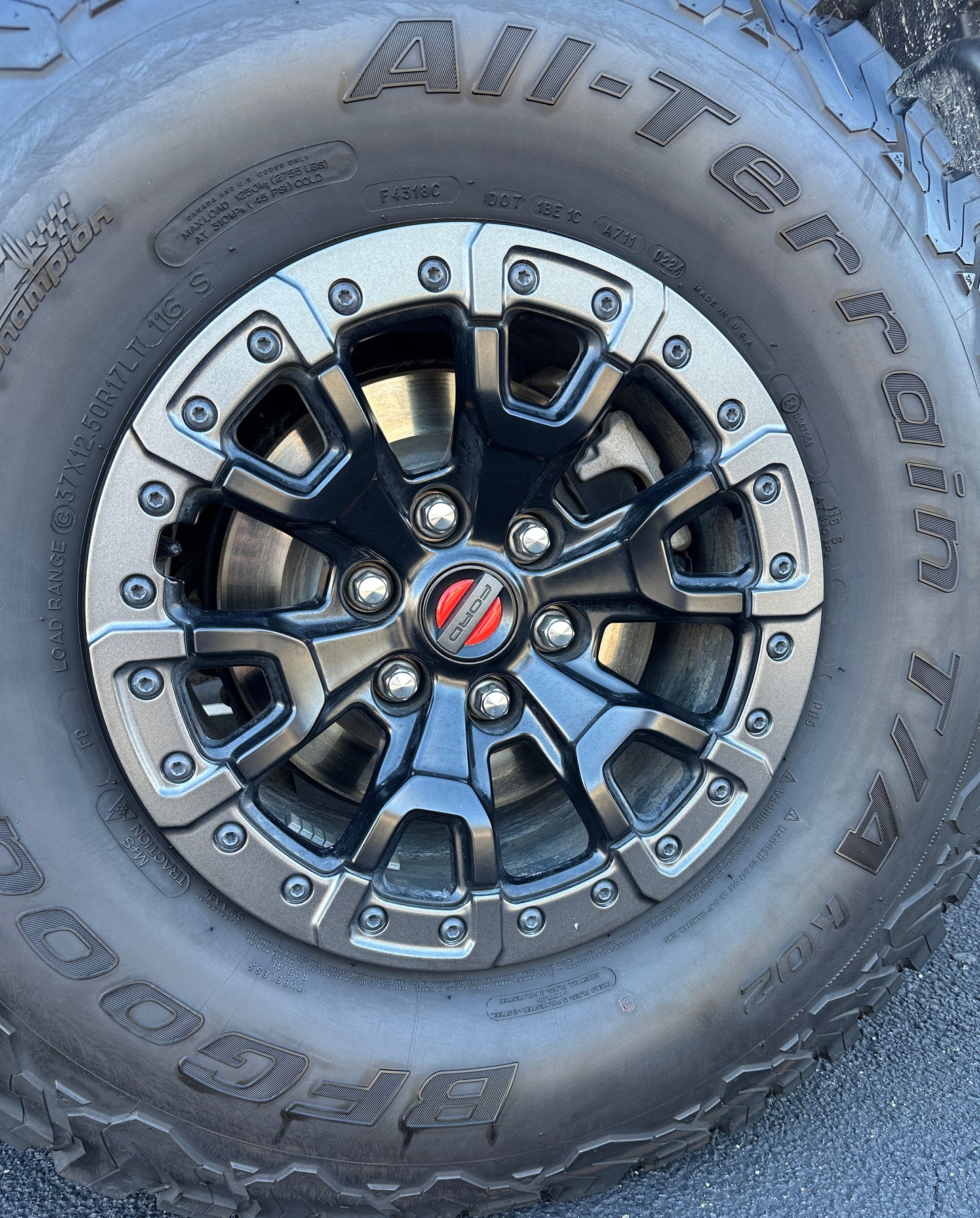 Center Wheel Hub Cap Inserts Fits 2017-2026 Ford F-150 by Tufskinz.com